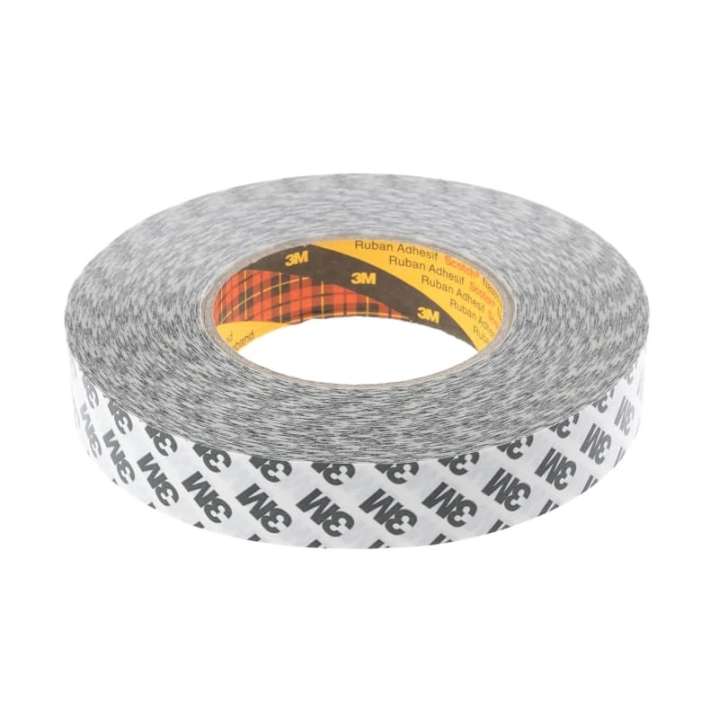 3M Translucent Double Sided Paper Tape with Modified Acrylic Adhesive, Paper Backing, 25mm x 50m, 16N/cm 9086 25MMX50M