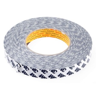 3M Translucent Double Sided Paper Tape 19mm x 50m, Modified Acrylic Adhesive, 16N/cm Adhesion Strength, Paper 9086 19MMX50M