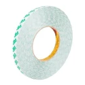 3M Double Sided Plastic Tape with Polyvinyl Chloride Backing, 12mm x 50m, 5.2N/cm Adhesion Strength, Modified 9087 12MMX50M