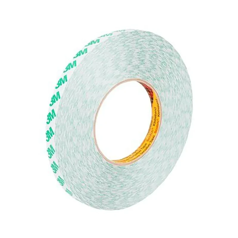 3M Double Sided Plastic Tape with Polyvinyl Chloride Backing, 12mm x 50m, 5.2N/cm Adhesion Strength, Modified 9087 12MMX50M