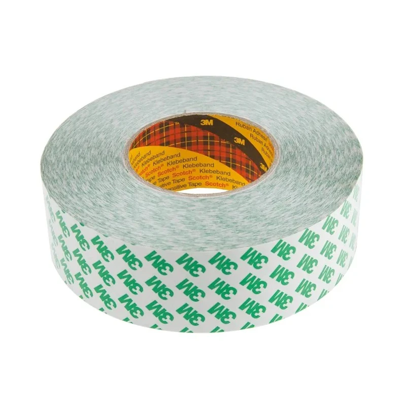 3M Double Sided Plastic Tape 50mm x 50m Modified Acrylic Adhesive 5.2N/cm Polyvinyl Chloride Backing 9087 50MMX50M