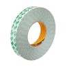 3M White Double Sided Plastic Tape with Polyvinyl Chloride Backing, 25mm Width x 50m Length, 0.26mm Thickness 9087 25MMX50M