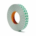 3M White Double Sided Plastic Tape with Polyvinyl Chloride Backing, 25mm Width x 50m Length, 0.26mm Thickness 9087 25MMX50M