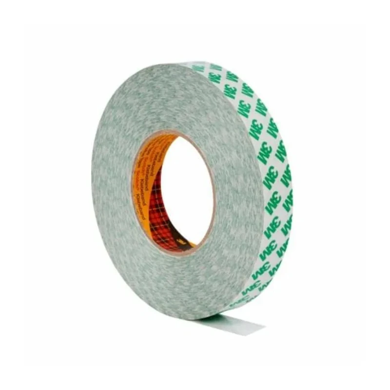 3M White Double Sided Plastic Tape with Polyvinyl Chloride Backing, 25mm Width x 50m Length, 0.26mm Thickness 9087 25MMX50M