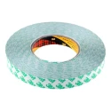 3M White Double Sided Plastic Tape, Modified Acrylic Adhesive, Polyvinyl Chloride Backing, 19mm x 50m, 5.2N/cm 9087 19MMX50M