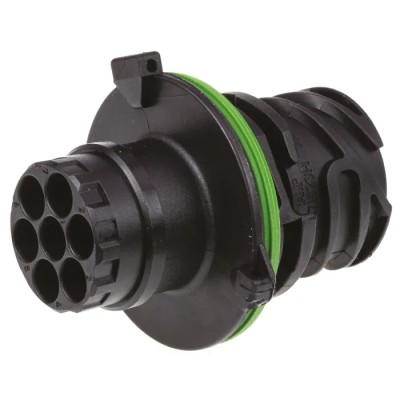 TE Connectivity Male Connector Housing 7 Way Straight 11.4 mm Pitch 44 mm Length 1718230-1