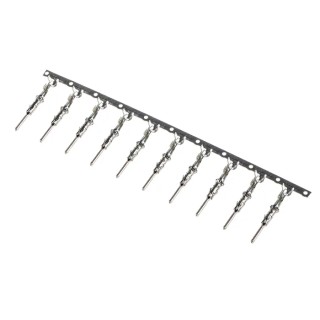 TE Connectivity Male Crimp Circular Connector Contact, Contact Size 17, Wire Size 17 AWG, 20 AWG, 250V, 20A 1703013-1
