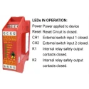 IDEM SCR-31-i Screw Terminals 24V ac/dc Safety Relay with 3 Safety Contacts and 1 NO/3 NC Contact Configuration 280002