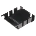 Fischer Elektronik Heatsink 18°C/W Black Anodised 25 mm x 25.4 mm x 8.3 mm FK224SA220-1
