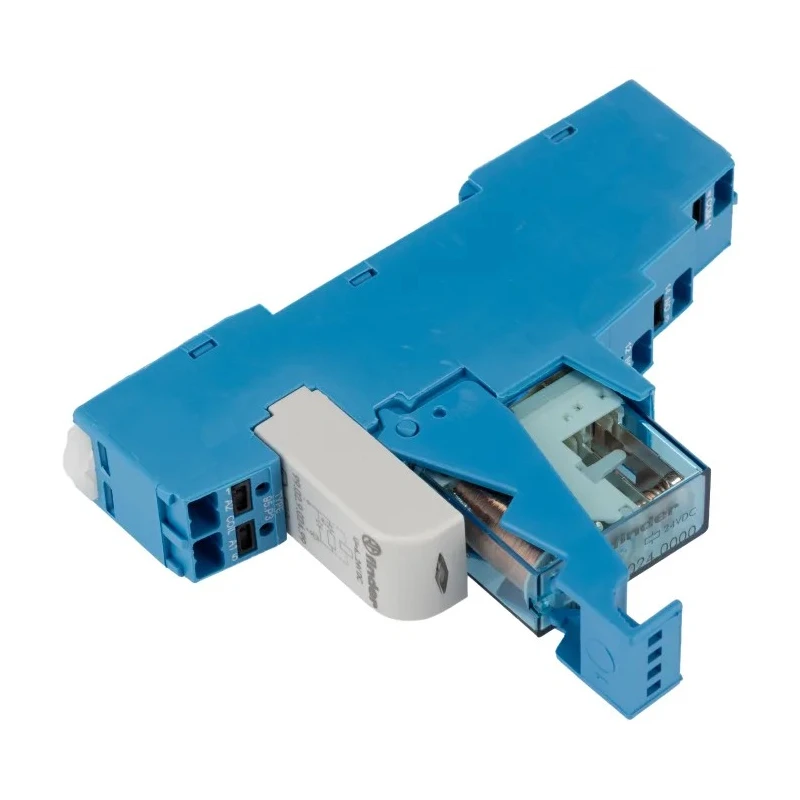 Finder 48 Series Electromechanical Interface Relay DIN Rail Mount, 24V DC Coil, SPDT Contact, 10A 48.P3.7.024.0050SPA