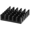 Fischer Elektronik Heatsink Universal Square Alu Black Anodised Aluminium 24.3K/W 6 mm x 21 mm x 21 mm ICKBGA21X21