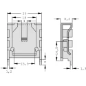 Fischer Elektronik Heatsink for Transistors TO-218 Black Anodised 25mm x 25.4mm x 8.3mm 18°C/W FK224MI218-1