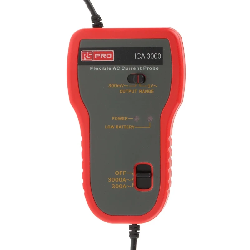 RS PRO Current Clamp AC Adapter 3 kA Maximum AC Current, Accuracy ±0.5 % ± 5 Digits (AC Voltage), ICA3000