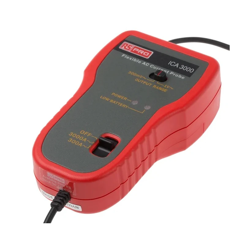RS PRO Current Clamp AC Adapter 3 kA Maximum AC Current, Accuracy ±0.5 % ± 5 Digits (AC Voltage), ICA3000