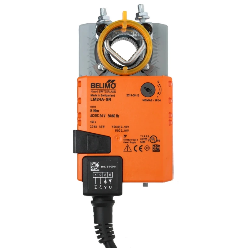 Belimo 24V AC/DC Modulating Damper Actuator 5 Nm Torque IP54 LM24A-SR