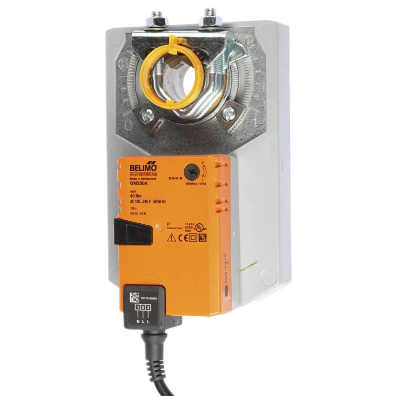 Belimo 230V ac Open/Close Damper Actuator, 40 Nm Torque, IP54 Rated GM230A