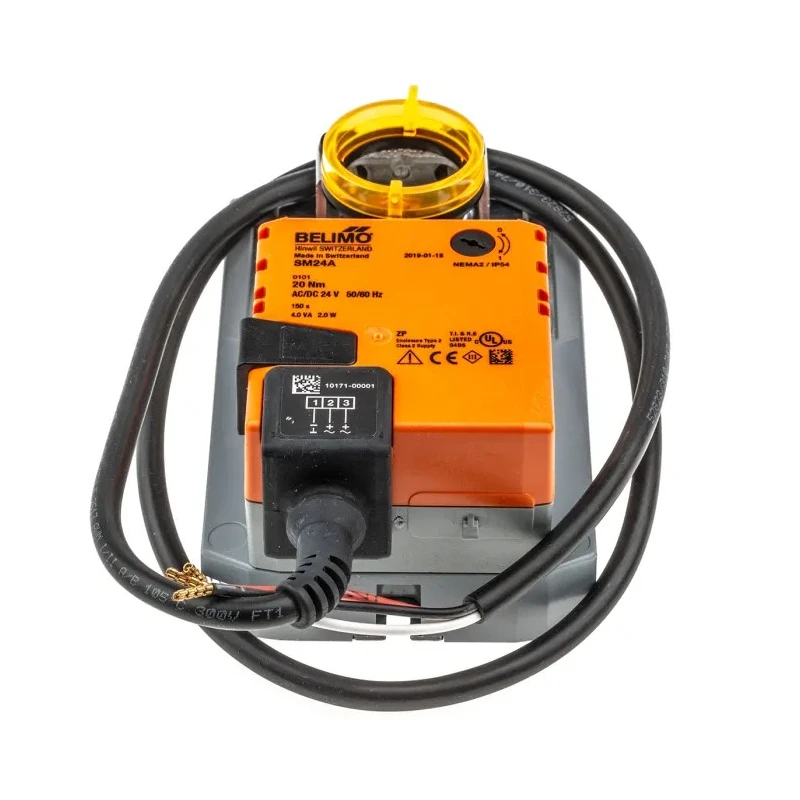 Belimo 24V AC/DC Open/Close Damper Actuator 20Nm SM24A