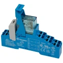 Finder 48 Series Electromechanical Interface Relay DIN Rail Mount 24V DC Coil Voltage DPDT-2 CO Contact 48.P8.7.024.0050SPA