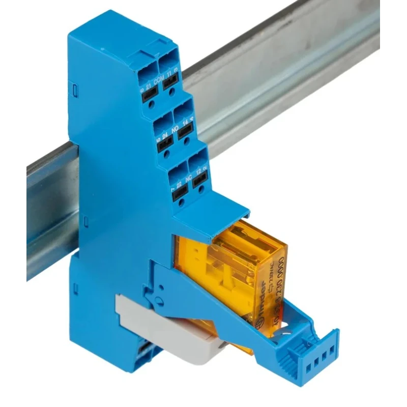 Finder 48 Series Interface Relay DIN Rail Mount 230V AC Coil Voltage DPDT-2 CO 8A 48.P5.8.230.0060SPA