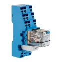 Finder Electromechanical Interface Relay 24V DC Coil 3PDT 10A Push-in Terminal DIN Rail Mount 58.P3.9.024.0050SMA