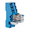 Finder Electromechanical Interface Relay 24V DC Coil 3PDT 10A Push-in Terminal DIN Rail Mount 58.P3.9.024.0050SMA