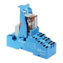 Finder 58 Series Interface Relay DIN Rail Mount 12V AC Coil 3PDT 97mA 10A Switching Current 58.P3.8.012.0060SMA