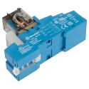 Finder Interface Relay, 24V DC Coil, 4PDT Contact Configuration, 7A Switching Current, DIN Rail Mount 58.P4.9.024.0050SMA