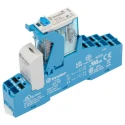 Finder 4C Series Interface Relay DIN Rail Mount 24V dc Coil DPDT-2 CO 20mA 8A 4C.P2.9.024.0050SPA
