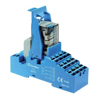 Finder 58 Series Electromechanical Interface Relay 24V AC Coil 4PDT Contact Configuration Model 58.P4.8.024.0060SMA