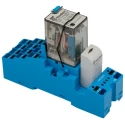 Finder 58 Series Interface Relay, DIN Rail Mount, 12V DC Coil, 4PDT Contact, 86mA Coil Current 58.P4.9.012.0050SMA