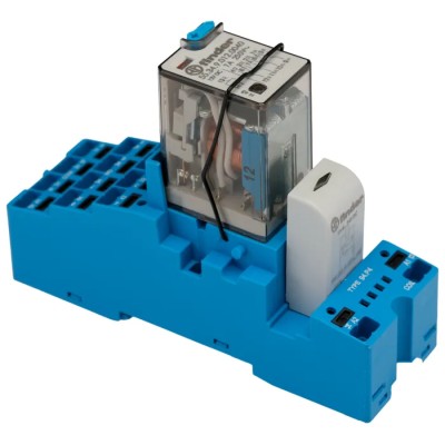 Finder 58 Series Interface Relay, DIN Rail Mount, 12V DC Coil, 4PDT Contact, 86mA Coil Current 58.P4.9.012.0050SMA