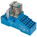 Finder 58 Series Interface Relay, DIN Rail Mount, 12V DC Coil, 4PDT Contact, 86mA Coil Current 58.P4.9.012.0050SMA