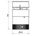Werma KombiSIGN 40 Series Buzzer 24V AC/DC, IP66 Rated, 95 dB Sound Level at 1m, Surface Mount, 8-Tone IP66