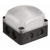 Werma Clear LED Beacon 24V DC Base Mount, Polycarbonate Housing, IP67, IP66, Steady Light Effect 853.480.55
