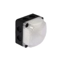 Werma Clear LED Beacon 24V DC Base Mount, Polycarbonate Housing, IP67, IP66, Steady Light Effect 853.480.55