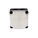 Werma Clear LED Beacon 24V DC Base Mount, Polycarbonate Housing, IP67, IP66, Steady Light Effect 853.480.55