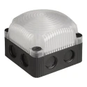 Werma Beacon Light Clear LED Polycarbonate Housing Base Mount 230V AC 85mm Height IP66 IP67 853.480.60