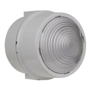 Werma Clear Beacon with LED Bulb 24V DC IP65 Polycarbonate Housing Grey Base 150mm Diameter 168mm Height 890.480.55