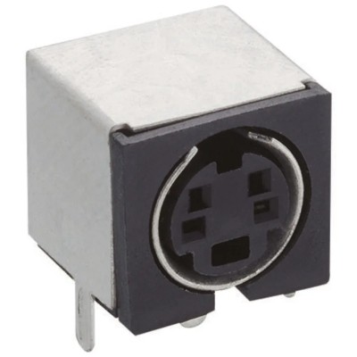 Lumberg 8 Pole Right Angle Miniature DIN Socket, Through Hole Female, 1A, 100V ac TM-0508 A/8