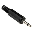 Lumberg Jack Connector 2.5 mm Cable Male 1 Mono, 500mA Solder KLS 10