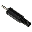 Lumberg Jack Connector 2.5 mm Cable Male 1 Mono, 500mA Solder KLS 10