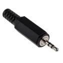 Lumberg Jack Connector 2.5 mm Cable Male 3 Stereo, 500mA Solder KLS 13