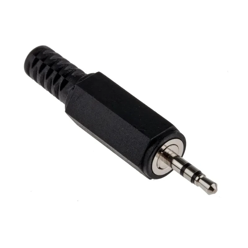 Lumberg Jack Connector 2.5 mm Cable Male 3 Stereo, 500mA Solder KLS 13
