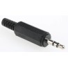 Lumberg 3.5 mm Cable Male 4-Pole Stereo Jack Connector, 1A Current, Solder Termination KLS 40
