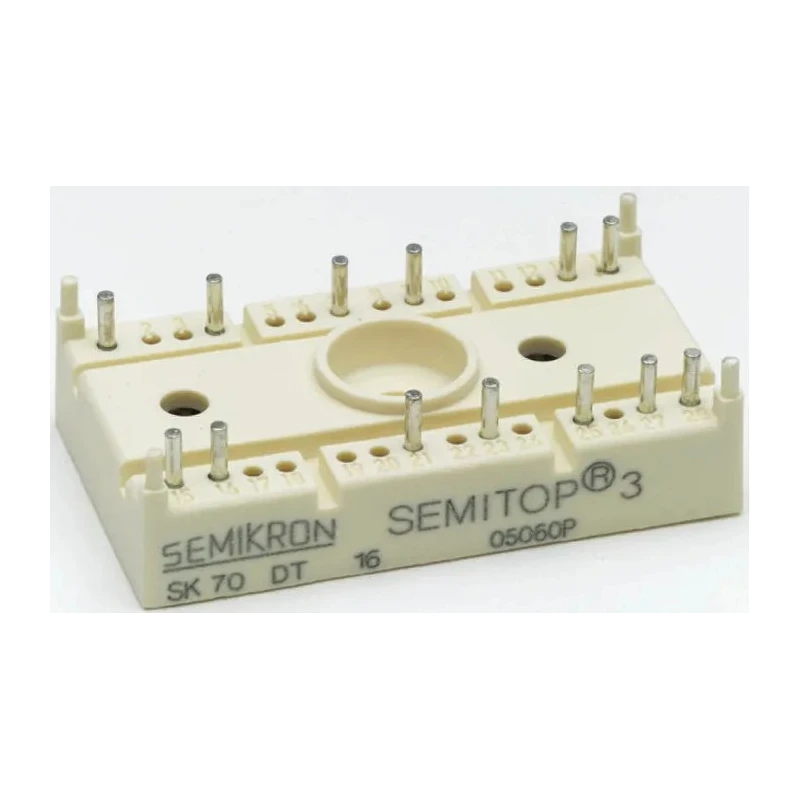 Semikron Danfoss Thyristor Module 13-Pin PCB Mount Type Max Operating Temperature 125°C SK 70 DT 16