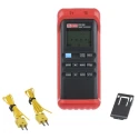 RS PRO Type J, K Probe Handheld Digital Thermometer 2 Input, 1372°C Max, ±0.7 K Accuracy RS55-II
