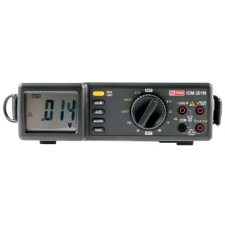 RS PRO Bench Multimeter IDM201 True RMS LCD Display 600V DC 20MHz Frequency 1.3kg Taiwan IDM201