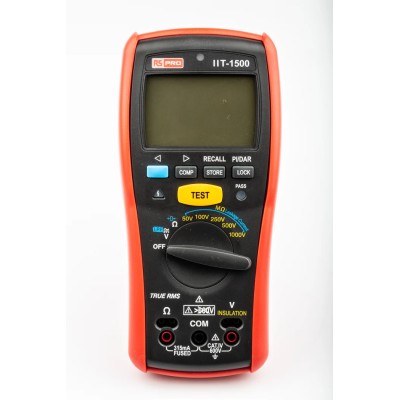 Sefram Insulation Tester 50 V Min, 1 kV Max, 200 GΩ CAT IV 600V Safety Rating IIT1500