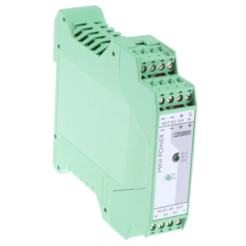 Phoenix Contact DIN Rail DC/DC Converter 24V DC Output 1A 24W 48-75V DC Input Model 2866271