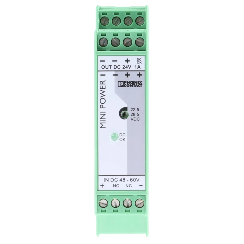 Phoenix Contact DIN Rail DC/DC Converter 24V DC Output 1A 24W 48-75V DC Input Model 2866271